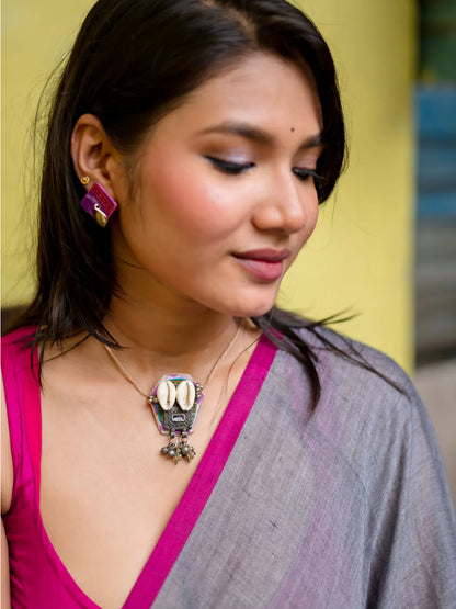 Aparna Dark Grey Colour With Red Border Mul Cutton For Women