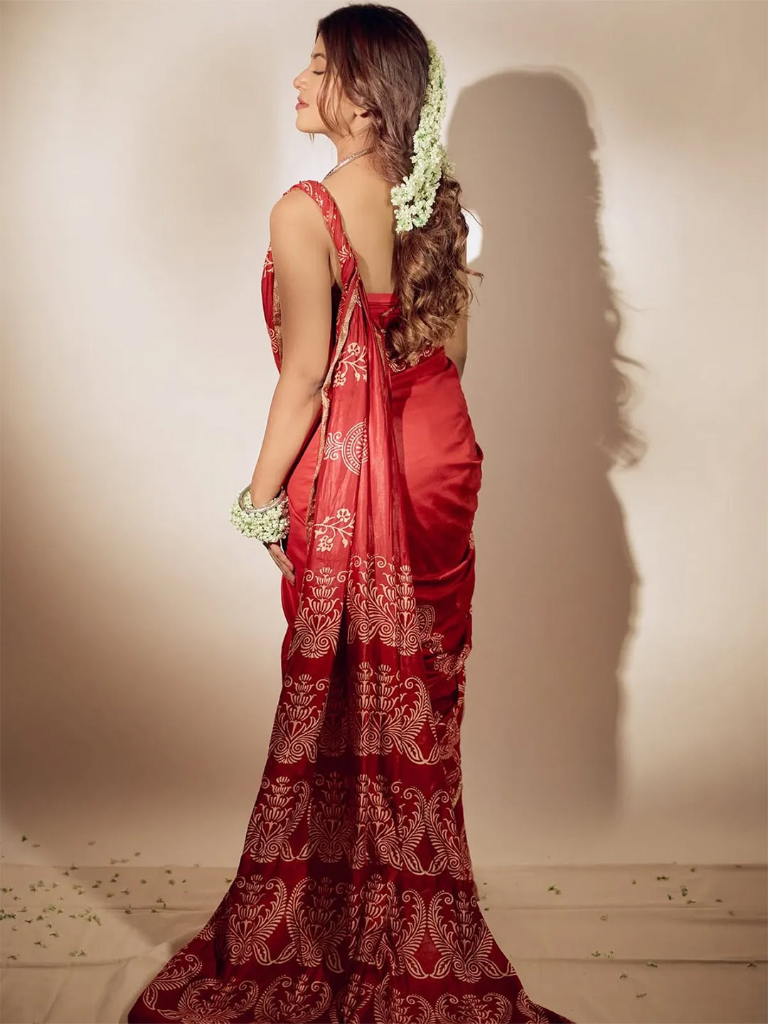 Aparna Red Premium Silk Saree For Women