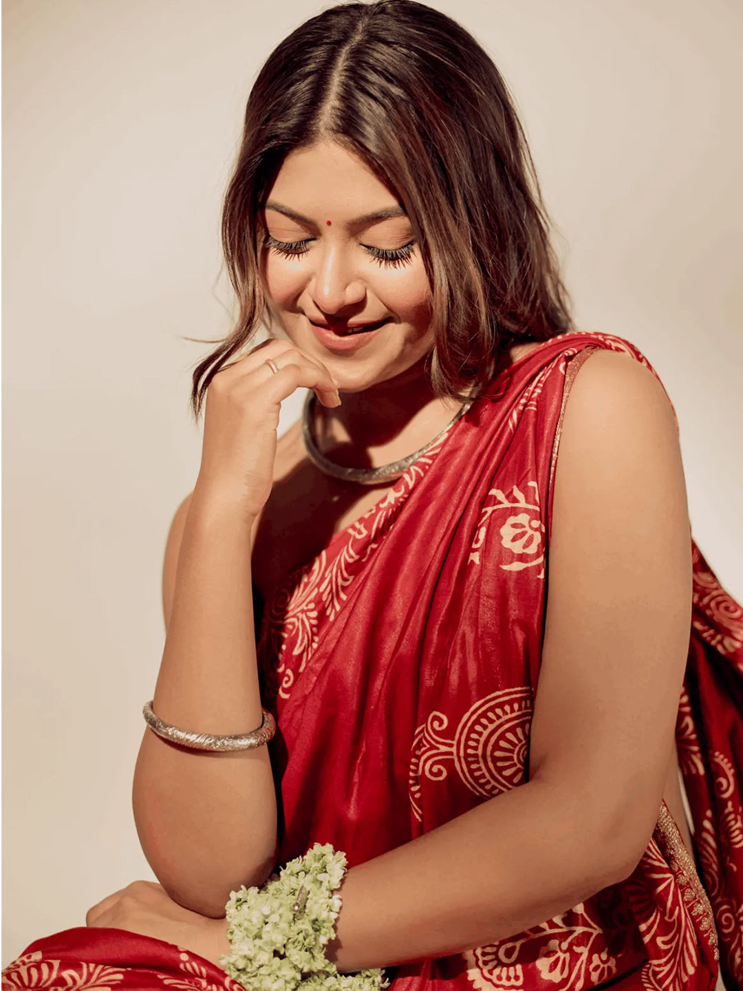 Aparna Red Premium Silk Saree For Women